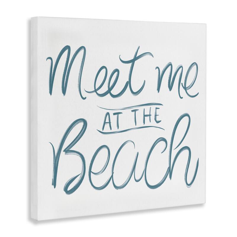 Stupell Minimal Meet At Beach Canvas Wall Art Design By SunDance Group