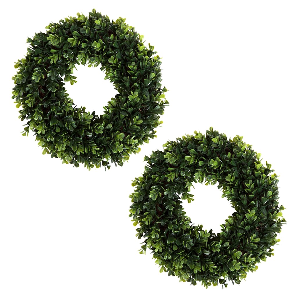 12-Inch Round Artificial Boxwood by Pure Garden