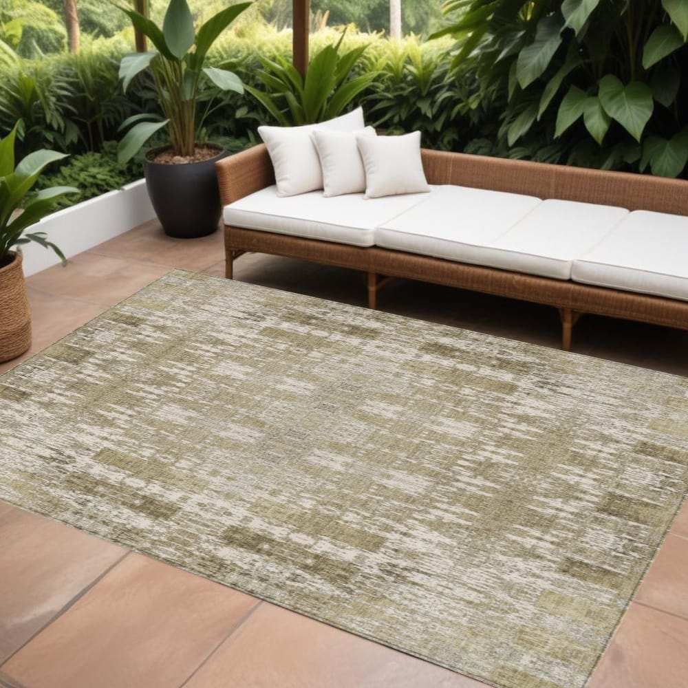 HomeRoots Moroccan Transitional Rectangle Outdoor Rug