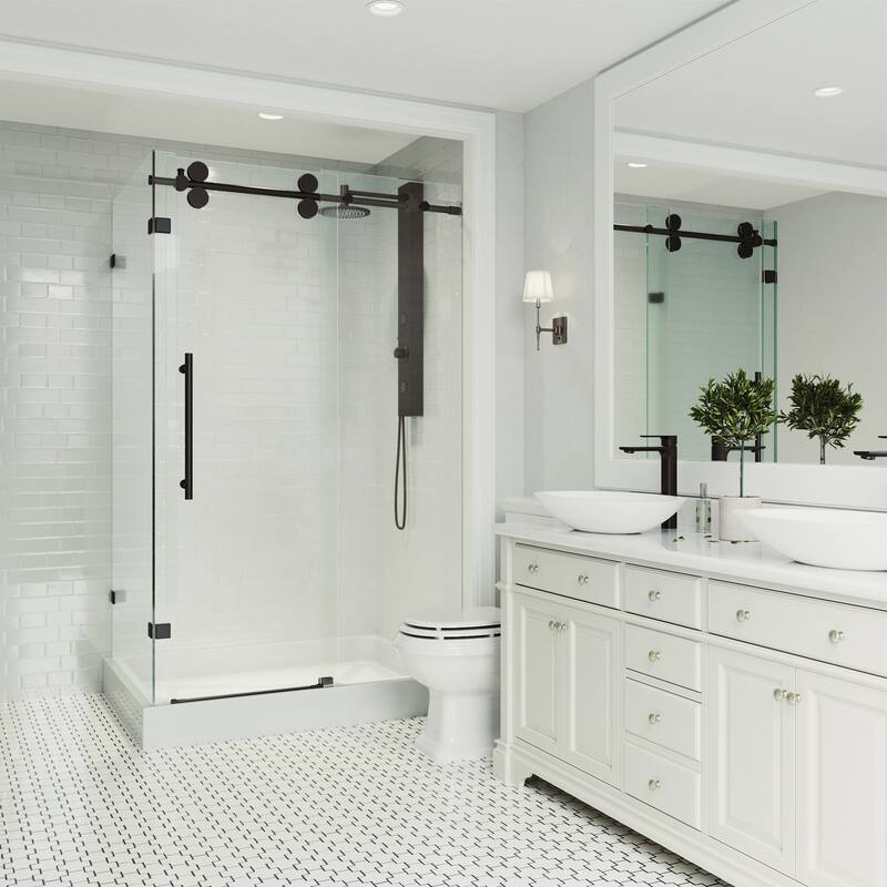 VIGO Winslow Frameless Sliding Shower Enclosure