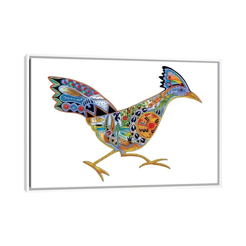iCanvas "Roadrunner" by Sue Coccia Framed - White - 26x40