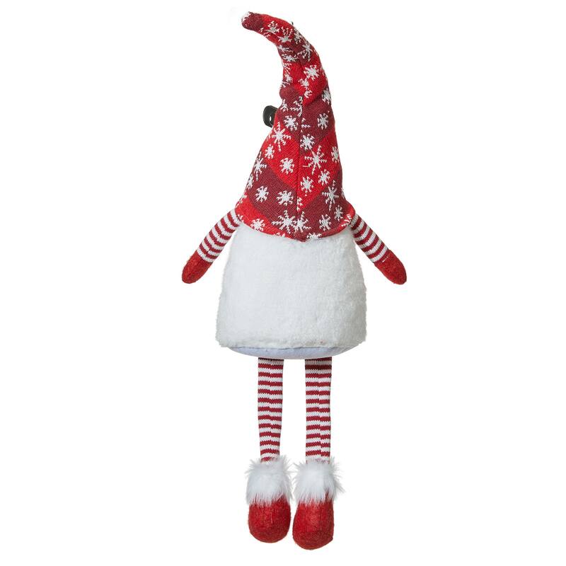 Glitzhome Set of 3 Fabric JOY Christmas Gnomes Decor