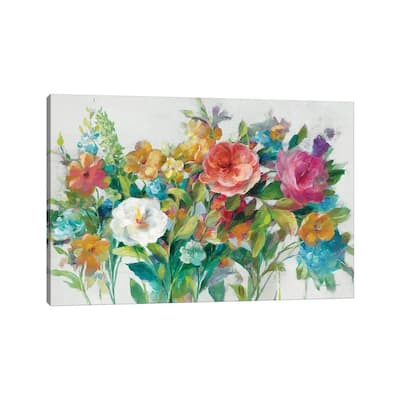 iCanvas "Country Florals Neutral" by Danhui Nai Canvas Print