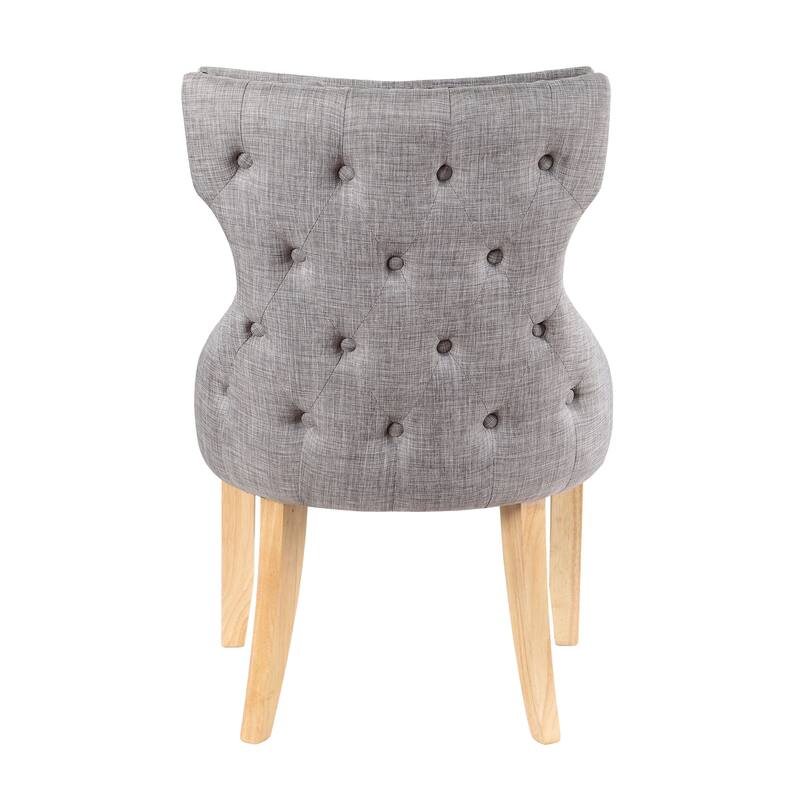 Gaji Contemporary Wood Tufted Wingback 2-Piece Side Chairs by Furniture of America