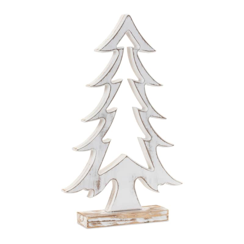 Cut Out Pine Christmas Tree Decoration - 18" - Set of 3
