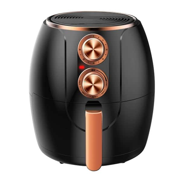 Brentwood Af-300bkc 3.2 Quart Electric Air Fryer with Timer, Black, Copper