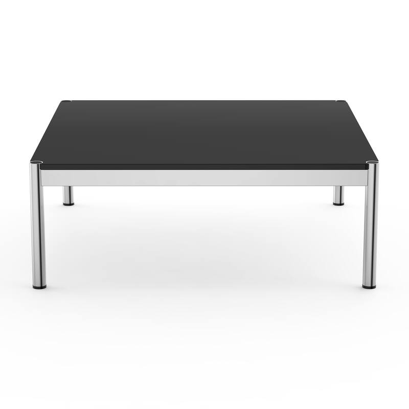 39inch Coffee Table Square Tea Table Polished Stainless Steel