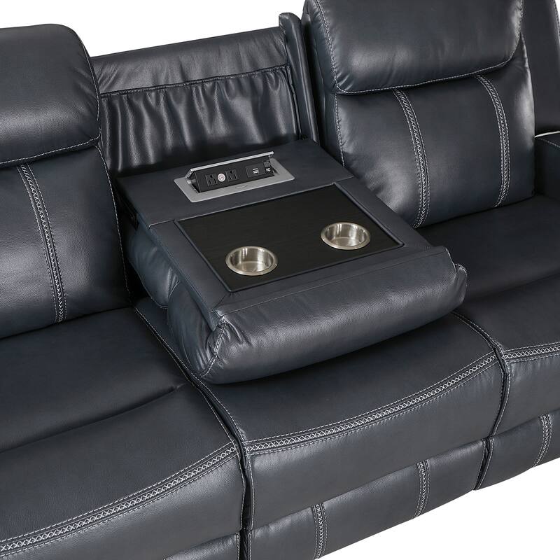 Manuel 2-Piece Manual Reclining Living Room Sofa Set