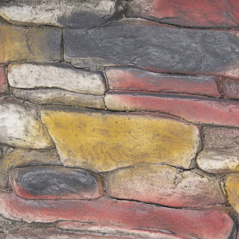 Roomfitters Outdoor Stone Finish Fire Pit with Mesh Screen, Heavy-Duty Fire Bowl, Perfect for Patio, Deck, and Garden Gatherings