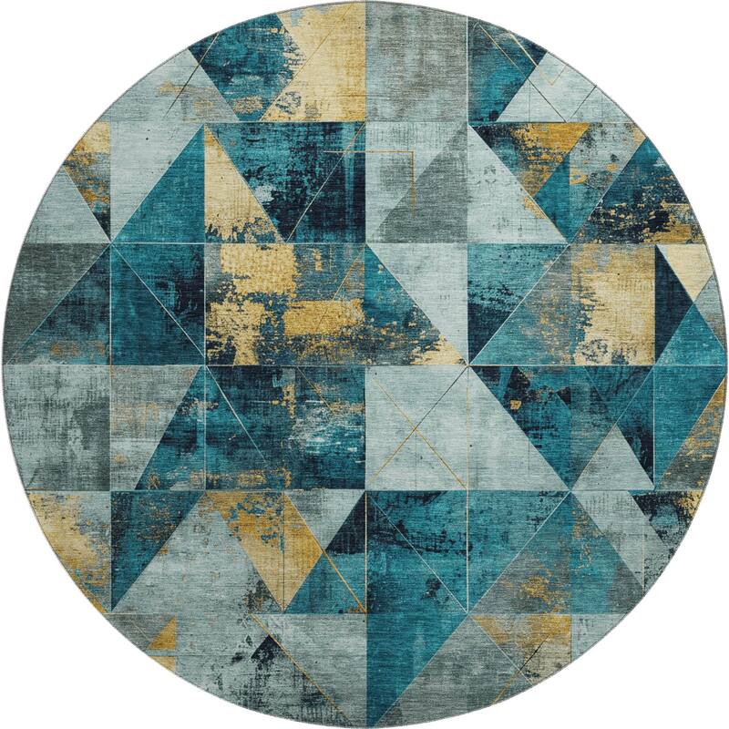 Premium Washable Super Soft Contemporary Mosaic Mayfield Rug