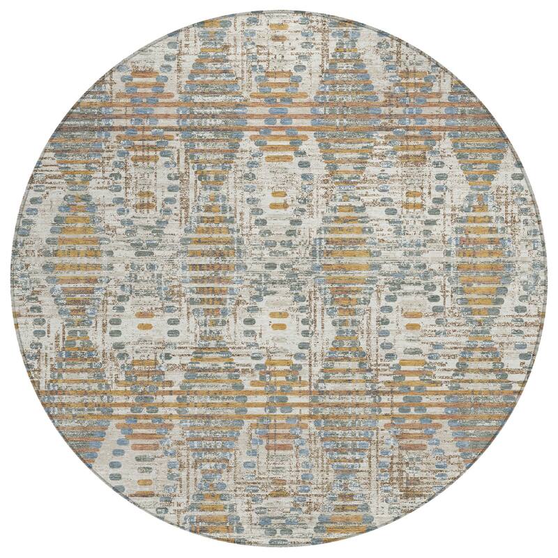 Machine Washable Indoor/ Outdoor Modern Ignacio Chantille Rug