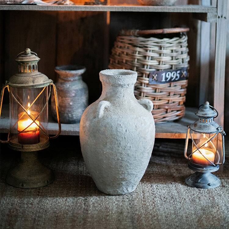 RusticReach Pottery Stoneware Vase Zen Style Pottery for Dried Flowers
