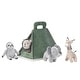 preview thumbnail 4 of 2, Lambs & Ivy Interactive Plush Safari/Jungle Green Tent with Stuffed Animal Toys