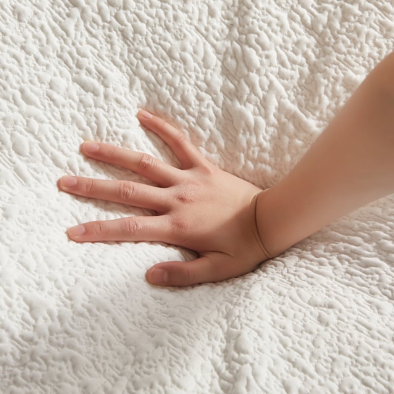 110" Cloud Sectional Couches for Living Room, Convertible L-Shape Couch with Ottoman, 3 Seater Modular Sectional Sofa