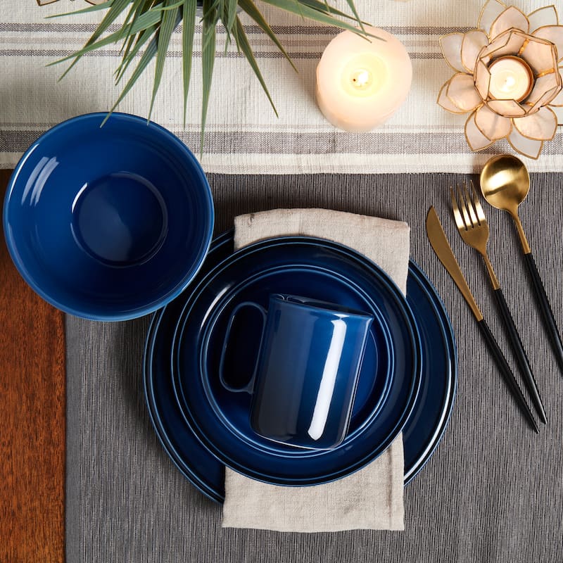 Mason Craft & More Festival Ombre 12PC Dinnerware Set - Service for 4