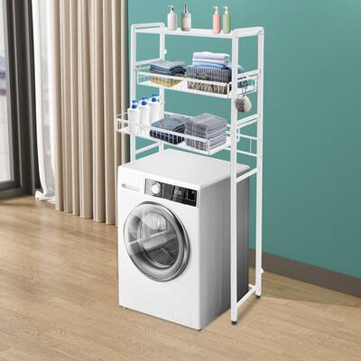 Multi-functional Three Tier Storage Rack Laundry Room Storage Shelf