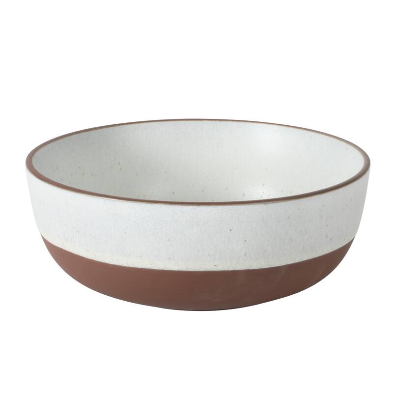 Gibson Elite William Crest 4 Piece Nesting Bowl Set, Stoneware Reactive Glaze, 5", 6.25", 7.5", 9", Prep & Serving Bowls