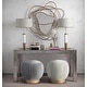preview thumbnail 1 of 3, Tulip Cream Velvet Ottoman