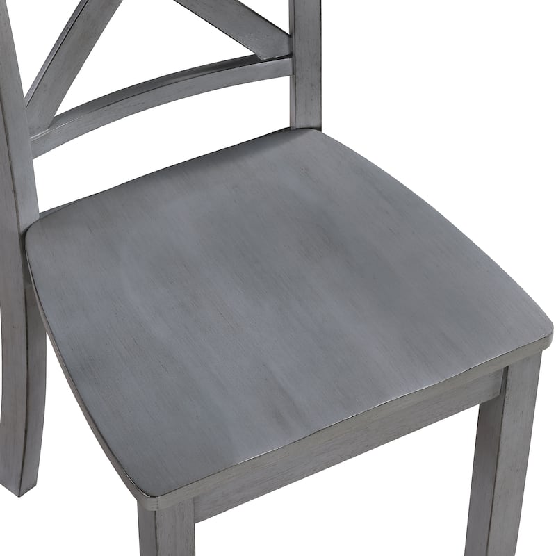 Vintage X Back Wood Cross Back Dining Chairs