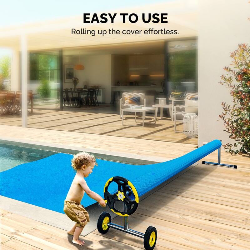 Outdoor Aluminum Inground Solar Cover Swimming Pool Cover Reel