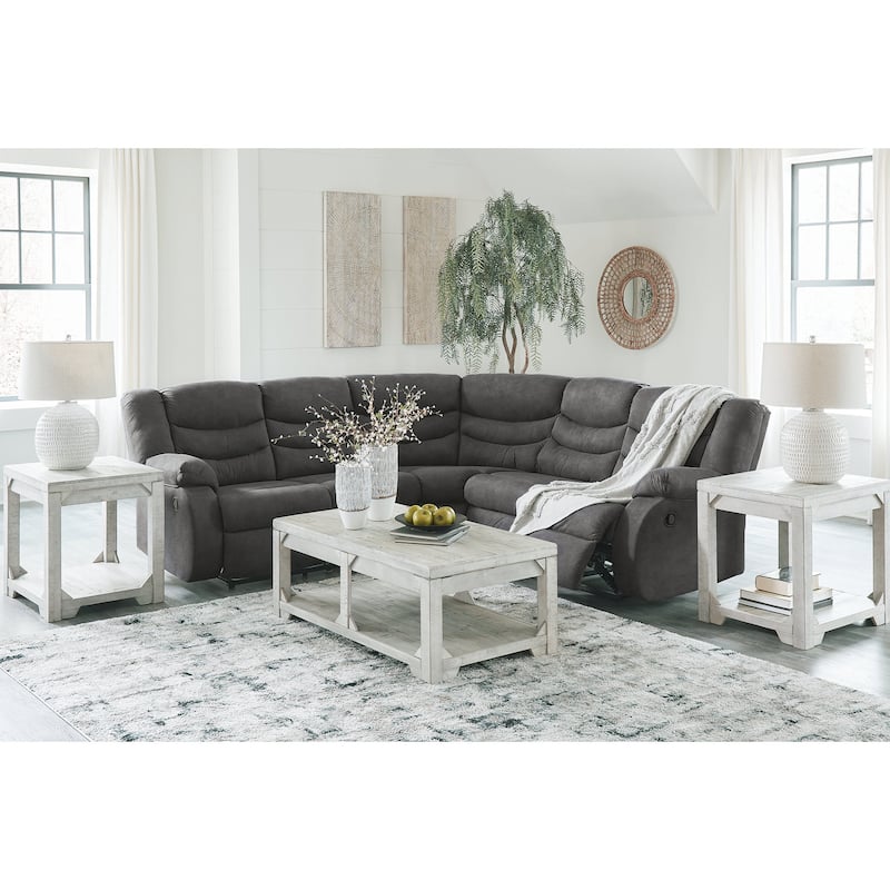 Signature Design by Ashley Partymate 2-Piece Reclining Sectional - 99"W x 99"D x 40"H