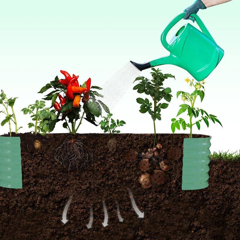 96-Inch Arched Grid Galvanized Raised Garden Bed With Plant Clips And Drainage Net