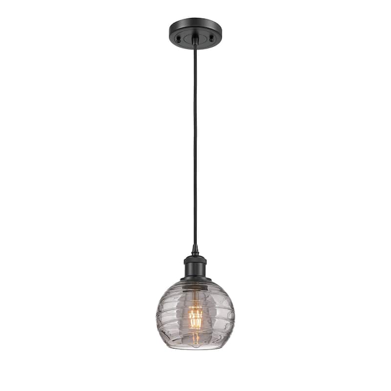 Innovations Lighting 516-1P-9-6 Athens Pendant Athens Deco Swirl 6"
