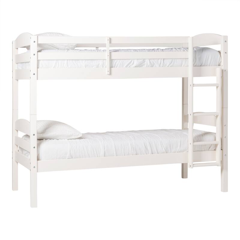 Walker Edison Solid Wood Convertible Twin-over-Twin Bunk Bed