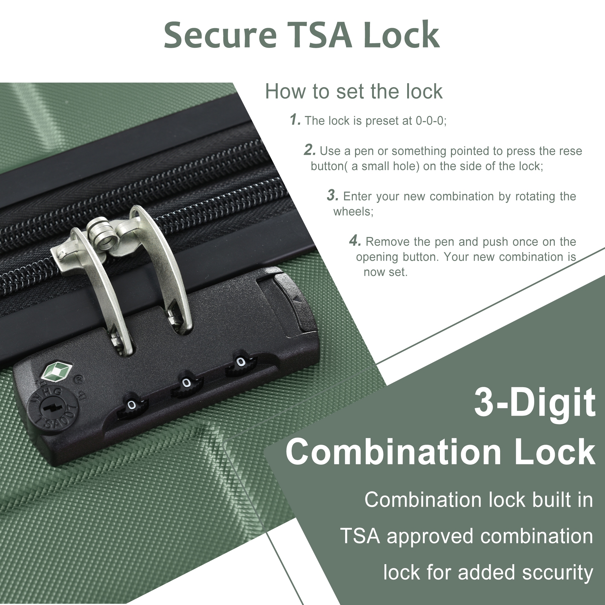 Built in tsa lock discount