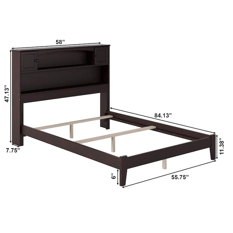 AFI Newport Full Size Bed with Charging Station