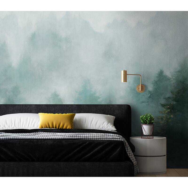 NextWall Daybreak Forest Peel and Stick Wall Mural