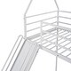preview thumbnail 12 of 11, Twin over Twin House Bunk Bed with Convertible Slide and Ladder, White