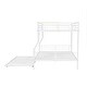 preview thumbnail 24 of 25, Industrial Modern Full XL Over Queen Metal Bunk Bed with Trundle, Save Space or Split Into 2 Beds, Crafted For Safety, Black