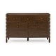 preview thumbnail 21 of 33, Max & Lily Jenny Lind 7-drawer Wood Spindle Leg Horizontal Dresser