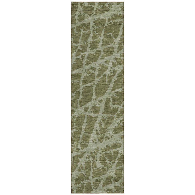 Allus Contemporary Abstract Weather Resistant Blended Style Outdoor Rug