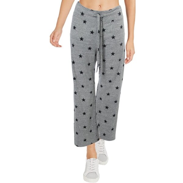 grey sweatpants with stars