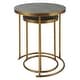 preview thumbnail 5 of 3, Uttermost Aragon Brass Nesting Tables, S/2 - 20"W x 24"H x 20"D