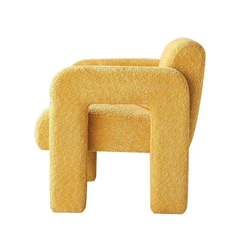 Yellow 31.1" Accent Chair with High-Density Foam