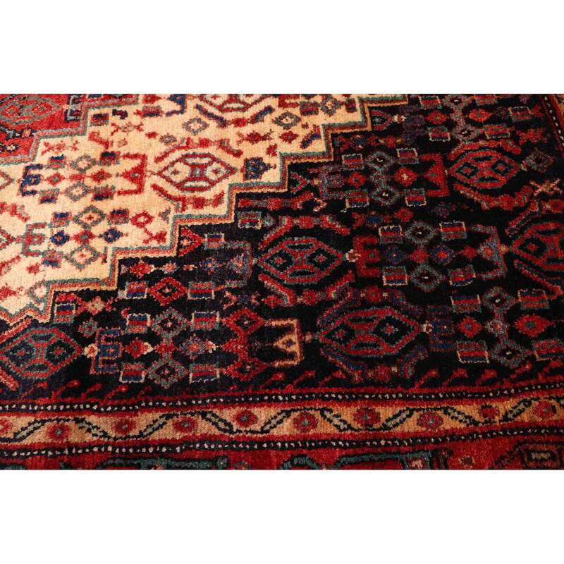ECARPETGALLERY Hand-knotted Kayseri Vintage Dark Navy Wool Rug - 4'10 x 7'1