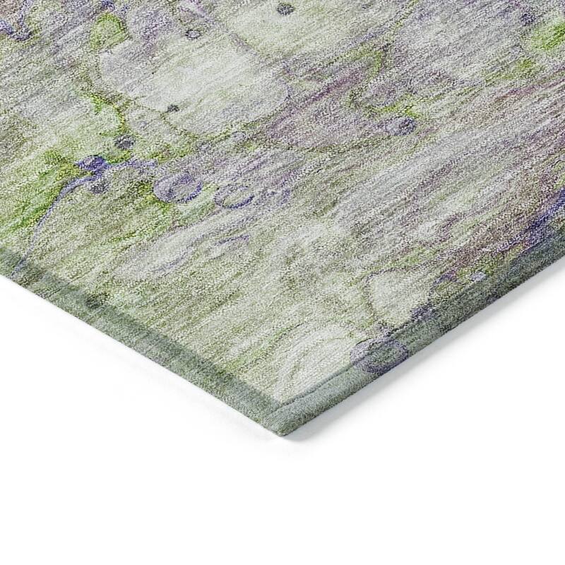 HomeRoots Abstract Transitional Rectangle Outdoor Rug