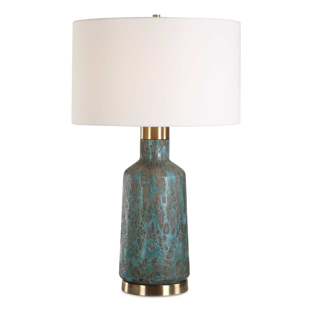 Uttermost Dauphine Cracked Teal Table Lamp - N/A