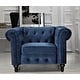 preview thumbnail 7 of 18, Brooks Classic Chesterfield 3-Piece Living Room Set-Chair Loveseat & Sofa