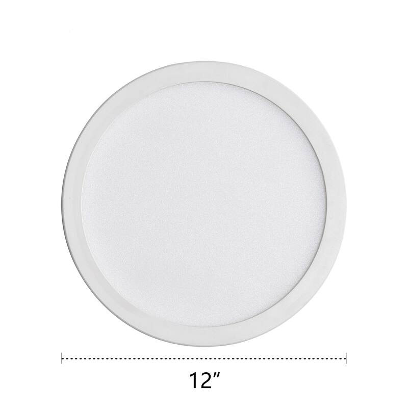 White Round Flat 3000K 4000K 5000K Integrated LED Flush Mount Ceiling Light Disk Light for Hallway Living Room