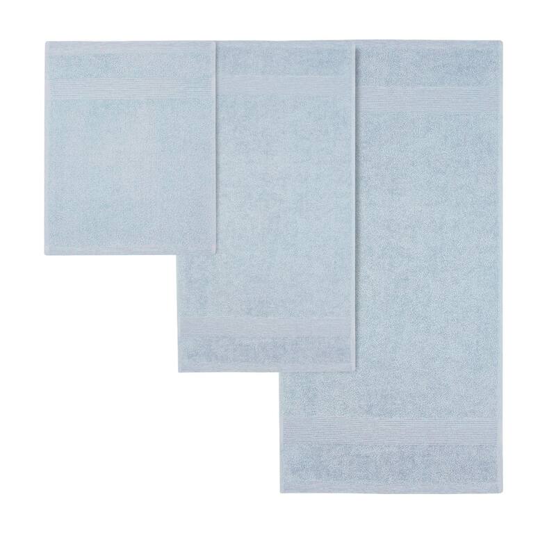 Fabstyles Premium Quality 8 Piece 600 GSM Zero Twist Cotton Towel Set