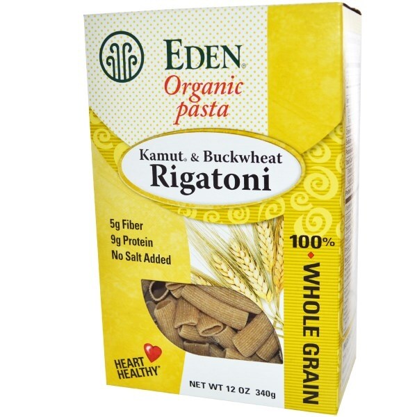Eden Foods Rigatoni, Og, Kamut&Bckwht, 12-Ounce (Pack of 6)