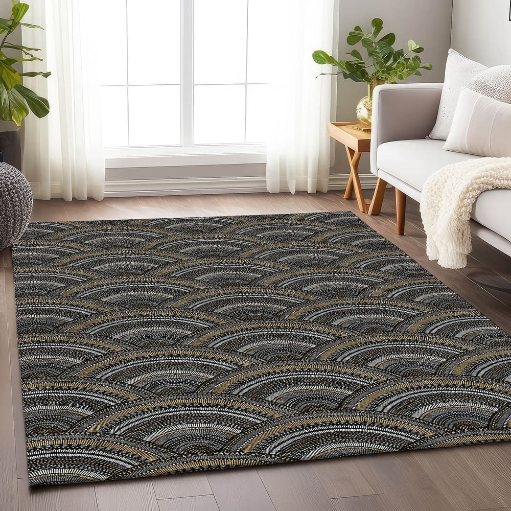Premium Washable Super Soft Transitional Stacks Mayfield Rug