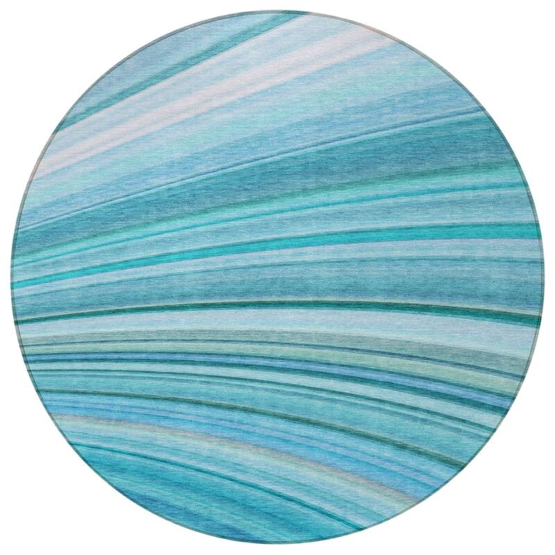 HomeRoots Abstract Transitional Rectangle Outdoor Rug