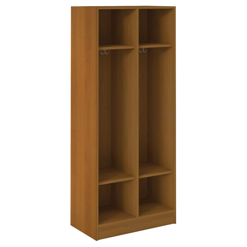 Double Locker - 72" Tall Storage Cabinet with Shelves - Durable Steel Construction - 18" Wide x 30" Deep