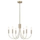 preview thumbnail 47 of 69, 6-Light Modern Candlestick Hanging Linear Chandelier Lighting Island Chandelier for Kitchen Island