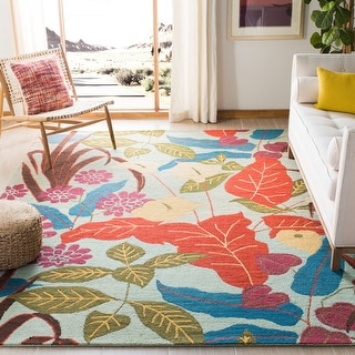 SAFAVIEH Handmade Blossom Verona Modern Floral Wool Rug